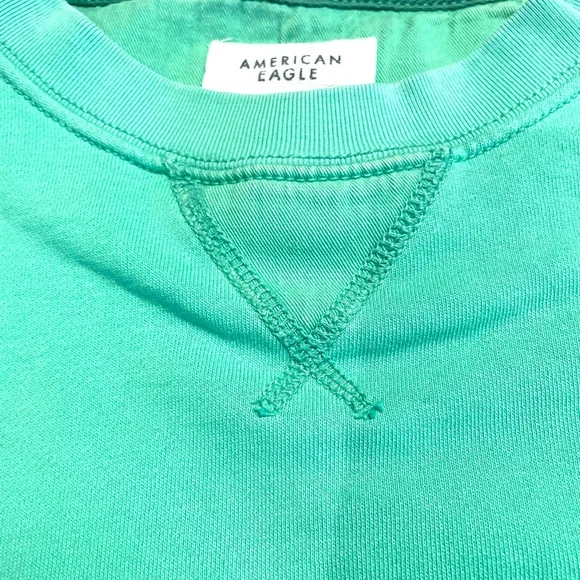 American Eagle Outfitters Teal Crewneck Sweater - Picture 9 of 10